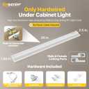 Hardwired Under Cabinet Lighting, 36 Inch 18W Linkable Under Cabinet Lights