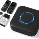 Smart WiFi Wireless Doorbell Chime for Google Nest, Ring, Blink  App-Connected with 58 Music, 5 Adjustable Volume & LED Light, No Wiring Required (1pack, Black)