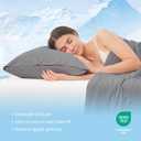 Cozy Bliss Cooling Pillow Cases for Hot Sleepers, Q-Max>0.45, Queen Size Set of 2, Soft & Silky Pillow Covers with Envelope Closure,Gift, Dark Gray, 20x30 Inches