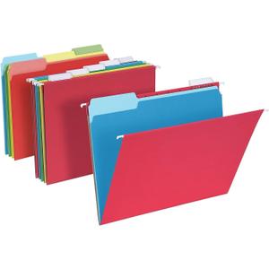 Pendaflex Hanging File Folder Combo Kit, 25 Hanging Folders with Tabs, 50 File Folders, Work from Home Starter Kit, Assorted, Letter Size (99199)