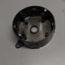 RAB Lighting VXCA Weatherproof Round Box, Aluminum, 1/2" Hole Size, 4" Diameter, Bronze, NO Cover