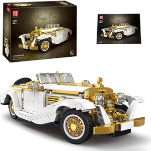 MOULD KING 10003 Technology Vintage Car Model, Build Your Own Racing Car, 868 Pieces, Ages 8+