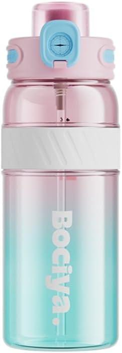 ZZT 34 oz Plastic Water Bottles, Sports Water Bottle With compass,Leakproof,Double Drinking,Sports Water Bottle for Indoor and Outdoor Activity  (Pink)