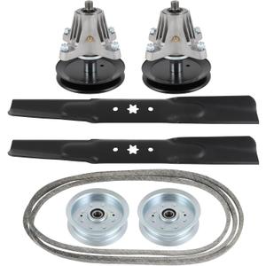 OCPTY 42" Lawn Mower Deck Rebuild Kit Toro LX and MTD 2010 Models | Spindles-618-06976 618-06976A 918-06976, Blades-742-04308 742-04312 742-0656 942-04308 942-04312 490-110-M108 Mower Deck Kit