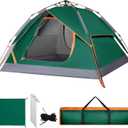 Camping Tent Instant Pop Up Dome 2 Person Automatic Waterproof Tent Easy Set Up Portable for Family Hiking Travel (Green)