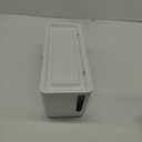 Power Strip Cover Box - Effectively Baby Proofs Power Strip with Patented Dual Lock. Convenient Side Openings for Cords & Cables. Protects Small Hands & Fingers