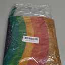 Rainbow Welcome Doormat, 16'x24' & 17'x30', Multi Color, Non Slip, Water Resistant, Modern Style, Flat Woven, Polyester, Suitable for Bathroom, Kitchen, Bedroom, Office, Porch