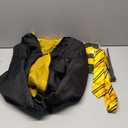 Kitimi Wizard Costume Cosplay Set, Wizard Cloak Robe for Adults Teens, Wizarding Halloween Costume Accessories for Party (X-Large, Yellow)