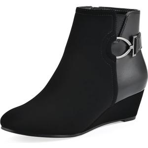 White Mountain Women's Chaise Wedge Ankle Bootie (Size 10)