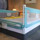 U/D Bed Rails for Toddlers/Kids - Extra Long and Tall Bed Rail for Twin, Full, Queen, King Size Mattress (59in(150cm))-1side