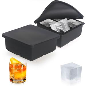Silicone 4 Square Ice Cube Tray