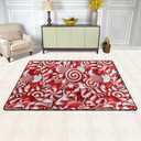 Christmas Sweets Bath Mat for Bathroom Non Slip Candy Canes Bath Rugs for Tub Shower Sink Washable Kitchen Mat Rug for Floor Absorbent Door Mat Outdoor Indoor Entrance for Home Office Farmhouse 36X24