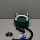 Balloon Pump 3-in-1 Electric Air Pump for All Balloons& Inflatables, Triple Inflating Ports for Latex 260q Foil Mylar Balloon Inflation, Quick-Fill Inflator Deflator for Pool Floats Air Beds (Green)