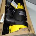 6500GPH Powerful Sump Pump with 1-1/2”Backwash Hose PVC Lay Flat Discharge Hose 1.5HP Sewage Effluent Pump with Float Switch 16FT Power Cord for Flooded House, Sump Pit, Pond Water Removal