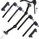 ECCPP Suspension Kit Front Inner Outer Tie Rod End for Chevy S10 1996-2003