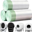 45 Count Waste Drawer Liners Bags Compatible with Litter Box Robot 4/5/3, Thick Self-cleaning Cat Litter Box Liners refill with Drawstring Heavy Duty 10-12 Gallons of Capacity