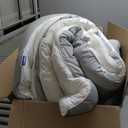 Mellow Marshmellow Comforter, Oeko-TEX Fabric (Gray, Full/Queen)