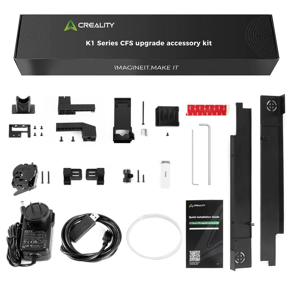 Creality Official K1/K1 Max/K1C/K1 SE CFS Upgrade Accessory Kit for Multicolor 3D Printing, Quick Connection to CFS,Dedicated New Extruder,CFS Upgrade Kit for K1 Series 3D Printer