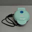 Dash Mini Waffle Maker- Compact Electric Iron for Creative Homemade Treats - Nonstick Surface - Easy-to-Clean - Perfect for Kids & Families - Aqua