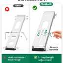 Window Air Conditioner Support Bracket: Heavy Duty Window AC Bracket with 2 Arms, Up to 220 lbs - Universal Fit 5,000 to 24,000 BTU Window Units - Adjustable Crossbar Level Non-Slip Mat