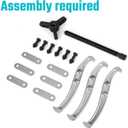 DURATECH 8-Inch 3-Jaw Gear Puller, Removal Tool for Gears, Pulleys, Bearings and Flywheels, Assembly Required, CR-V Steel