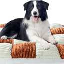 Dog Beds Large Sized Dog Couch Waterproof Dog Bed Washable Dog Pet Bed with Removable Cover & Nonskid Bottom & Waterproof Lining Large Dog Bed Sofa Anti-Slip Pet Sleeping Mat 36 x 24 x 3 Inch