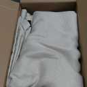 H.VERSAILTEX Farmhouse Boho Curtains for Living Room, 90% Blackout Curtain for Bedroom Energy Efficient, 96 Inch Long Windows Grommet Curtains, Burlap Textured 2 Panels, W52 x L96in, Heather Natural