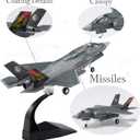 F-35B Lightning Fighter Jet Model-1/72 Scale Lockheed Martin BF01 Steath Metal Aircraft Models for Collector, Aviation Enthusiast-Premium Collectiable with Display Stand