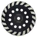 CRALY 7 Inch Concrete Grinding Wheel for Angle Grinder, 5/8 in Arbor Turbo Diamond Cup Grinding Wheel for Marble, Stone, Granite, Masonry, Cement Surface Polishing, Cleaning & Removal