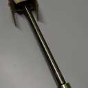 Antique Bronze Curtain Rods, 28-48" Single Rods, Adjustable, Telescoping, Decorative with Cap Finials