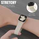 Stretchy Solo Loop Compatible with Apple Watch Band 38mm 40mm 41mm 42mm 44mm 45mm 46mm 49mm Women Men, Adjustable Soft Nylon Sport Elastic Strap for iWatch Series 11/10/9/8/SE/7/6/5/4/3 Ultra