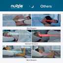 Nuzzle Adjustable Firm Pillow , Luxury Standard Size Bed Pillow Hotel Collection - Best Adjust Height Soft Cooling Pillow for Back, Stomach or Side Sleepers - Home Gifts