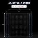 Acrylic Fish Tank Divider,75 Gallon Tank Divider,Adjustment Clear Fish Tank Separator Set with Suction Cups (75gal/125gallon)