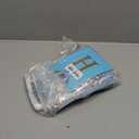 Blue Birthday Decorations for Women Girls, Light Dusty Blue White Sand Foil Balloons Table Cloth Sash Crown Fringe Curtains Happy Birthday Banner Glitter Star Garland Topper Butterfly Party Supplies