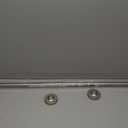 One-Piece Silver Tension Rod 41-73 inch Shower Curtain Rods