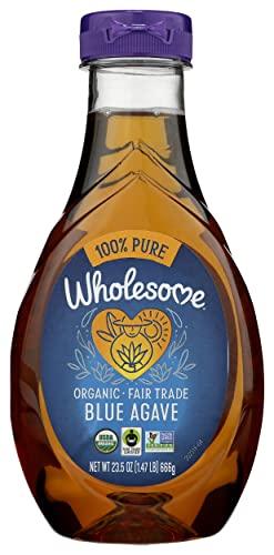 Wholesome Sweeteners, Blue Agave, Light, Organic, 23.5 oz 2 Pack