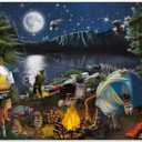 QUOKKA Jigsaw Puzzles 1000 Pieces for Adults - Campfire Activity for Kids Ages 8-12 and Up - Colourful Game Toy for Family
