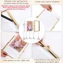 Treela 9 Set Gold Frames 8x10 Inch for Picture Sizes 6x8, Metal Glass Vintage Brass Floating Photo Frame Vertical Tabletop Display for Wedding Home Office Desk Decorations(Frame Size 8x10 Inch)