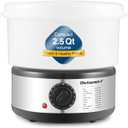 Elite Gourmet EST250 2.5 Quart Electric Compact Mini Food Vegetable Steamer, 400W with BPA-Free Tray, Auto Shut-off 60-min Timer, Veggies, Seafood, Chicken, Egg Cooker and more