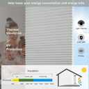 Changshade Cordless Cellular Shades, Light Filtering Honeycomb Blinds for Indoor Windows Bedroom, Pull Down Pleated Accordion Blind Easy Install, Shade Size 25" Wx50 H, Gray