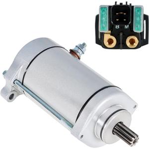 waltyotur Starter with Relay Solenoid Replacement for Suzuki VL1500 VL1500B Intruder 1500 1998-2004