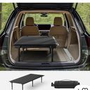 Folding Car Bed with Adjustable Height and Length, Camping Bed 600D Oxford Fabric Mattress,Carbon Steel Frame,Sleeping Platform for Vehicle ''39.5-71.5 x 33.5 x8.3-10.6" (Short-Legs)