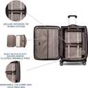 Travelpro Platinum Elite Softside Expandable Checked Luggage, 8 Wheel Spinner Suitcase, TSA Lock, Men and Women, True Navy Blue, Checked Medium 25-Inch