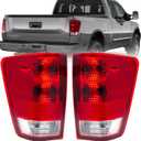 Tail Light Compatible with 2004-2015 Nissan Titan without Utility Compartment Model Rear Brake Lamp Left Driver and Right Passenger Side Taillight - Bulb Included