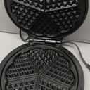 Mueller Heart 5 Waffle Maker, Waffle Iron, Adjustable Browning Control & Nonstick, Cool Touch Handle, Easy to Clean, Small Kitchen Appliances