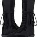 LACIKOSZ Womens Fashion Sneakers Sport Lace Up Dressy Casual Boots High Top Athletic Streetwear Shoes, Size 10