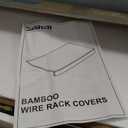 Gashell Wire Shelf Covers, Bamboo Wire Rack Covers for Pantry, Closet (4pcs, 33" W x 16" D)