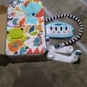 Fisher-Price Baby Playmat Glow and Grow Kick & Play Piano Gym, Blue Musical Learning Toy with Developmental Activities for Newborns 0+ Months