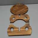 Plant Stand Indoor Wooden Plant Stool Round Stand Risers for Decor Plant Pedestal Stand Farmhouse Rustic Decorative Display Flower Holder Pedestal Board Brown