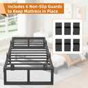 18 Inch Metal Twin XL Bed Frame with Steel Support, Noise-Free
